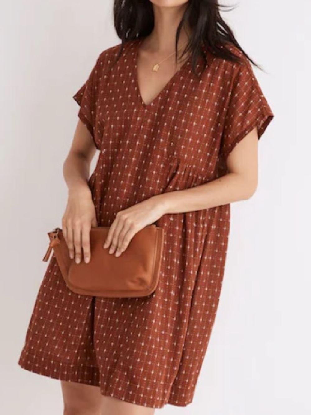 Madewell Jacquard Dolman-sleeve Mini Dress Size S NWT